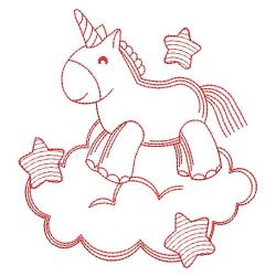 Redwork Over the Cloud 1 05(Sm) machine embroidery designs