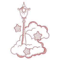 Redwork Over the Cloud 1 07(Sm) machine embroidery designs