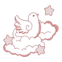 Redwork Over the Cloud 1 09(Sm) machine embroidery designs