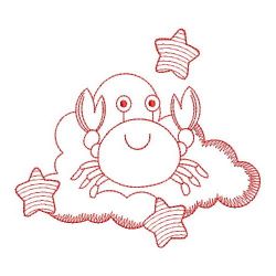 Redwork Over the Cloud 2 05(Sm) machine embroidery designs