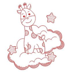 Redwork Over the Cloud 2 07(Sm) machine embroidery designs