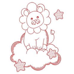 Redwork Over the Cloud 2 08(Lg) machine embroidery designs