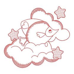 Redwork Over the Cloud 2 09(Sm) machine embroidery designs