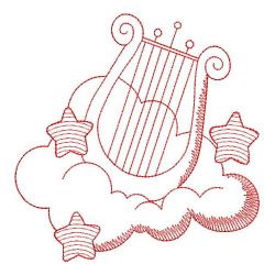 Redwork Over the Cloud 3 07(Lg) machine embroidery designs