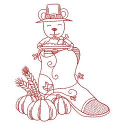 Redwork Mouse in Boot 2 07(Sm) machine embroidery designs