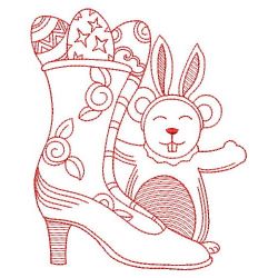 Redwork Mouse in Boot 2 10(Lg) machine embroidery designs