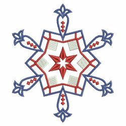 Patriotic Snowflake Quilt(Sm) machine embroidery designs