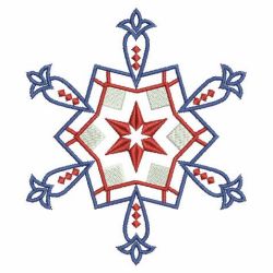 Patriotic Snowflake Quilt 01(Lg) machine embroidery designs