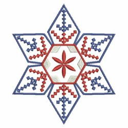 Patriotic Snowflake Quilt 02(Lg) machine embroidery designs