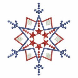 Patriotic Snowflake Quilt 03(Lg) machine embroidery designs