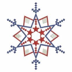 Patriotic Snowflake Quilt 03(Md) machine embroidery designs