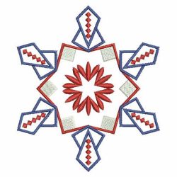 Patriotic Snowflake Quilt 05(Sm) machine embroidery designs