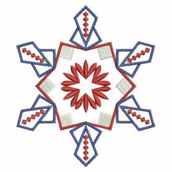 Patriotic Snowflake Quilt 05(Md)