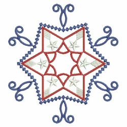 Patriotic Snowflake Quilt 07(Sm) machine embroidery designs