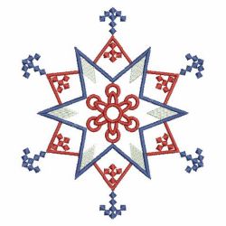 Patriotic Snowflake Quilt 10(Sm)