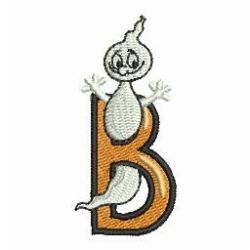 Halloween Ghost Alphabet 02 machine embroidery designs