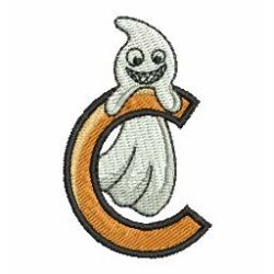 Halloween Ghost Alphabet 03 machine embroidery designs