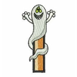 Halloween Ghost Alphabet 09 machine embroidery designs