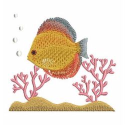 Colorful Tropical Fish 2 03 machine embroidery designs