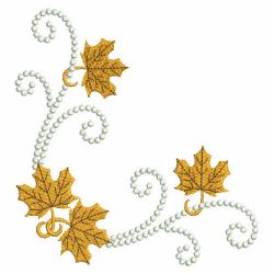 Candlewicking Autumn Leaves 02(Sm) machine embroidery designs