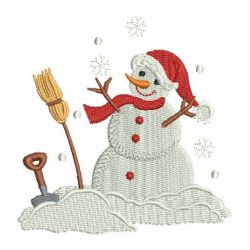 Cute Snowman 05 machine embroidery designs