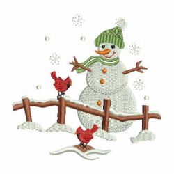 Cute Snowman 06 machine embroidery designs