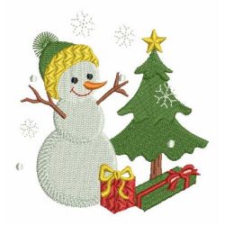 Cute Snowman 09 machine embroidery designs