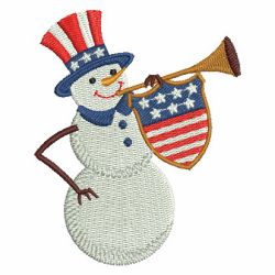 Patriotic Snowman 2 02 machine embroidery designs