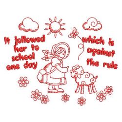 Redwork Mary 04(Lg) machine embroidery designs