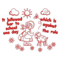 Redwork Mary 04(Lg) machine embroidery designs