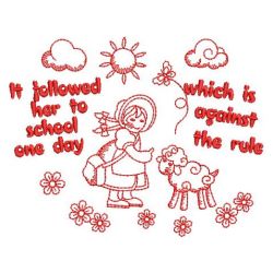 Redwork Mary 04(Sm) machine embroidery designs