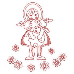 Redwork Mary 07(Lg) machine embroidery designs