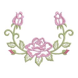 Heirloom Delightful Rose 07(Md) machine embroidery designs