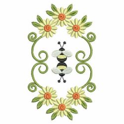 Heirloom Spring Bees 03(Lg) machine embroidery designs