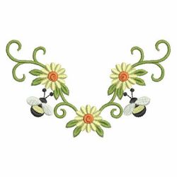 Heirloom Spring Bees 04(Md) machine embroidery designs