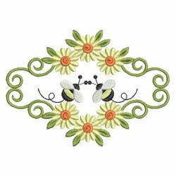 Heirloom Spring Bees 08(Lg) machine embroidery designs