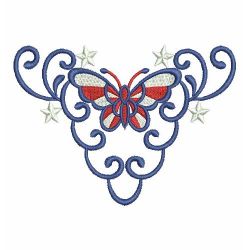 Heirloom Patriotic Butterfly 10 machine embroidery designs