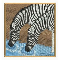 Africa Zebra machine embroidery designs