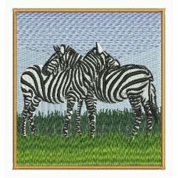 Africa Zebra 07 machine embroidery designs