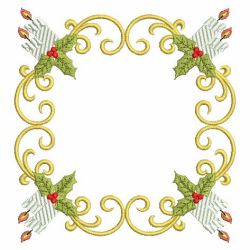 Heirloom Christmas Candles 01(Lg) machine embroidery designs