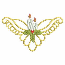 Heirloom Christmas Candles 02(Sm) machine embroidery designs
