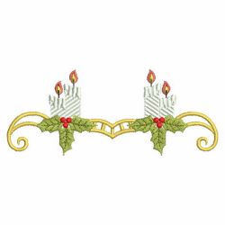 Heirloom Christmas Candles 10(Md) machine embroidery designs