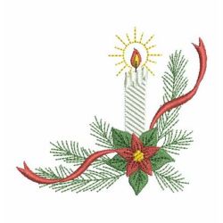 Delightful Christmas Candle 03 machine embroidery designs