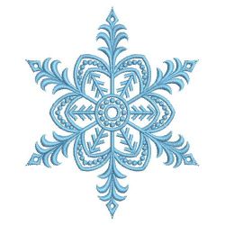 Blue Snowflake 01(Md) machine embroidery designs