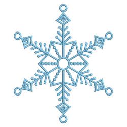 Blue Snowflake 07(Md) machine embroidery designs