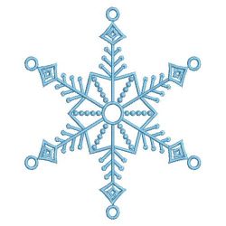 Blue Snowflake 07(Sm) machine embroidery designs