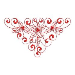 Curly Christmas Holly 04(Md) machine embroidery designs