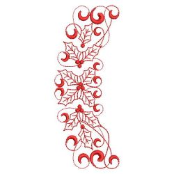 Curly Christmas Holly 09(Sm) machine embroidery designs