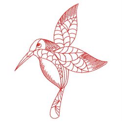 Redwork Doodle Bird 03(Md) machine embroidery designs