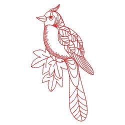 Redwork Doodle Bird 05(Md)